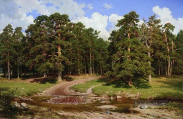 Pinienwald 1895 klassische Landschaft Ivan Ivanovich Bäume Ölgemälde